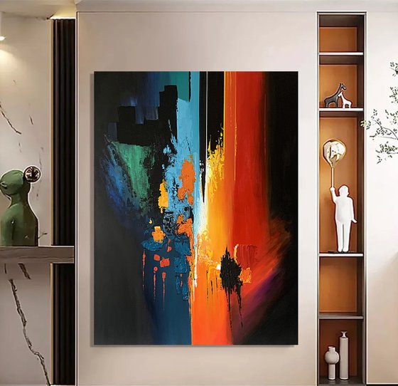 Vibrant Red black modern