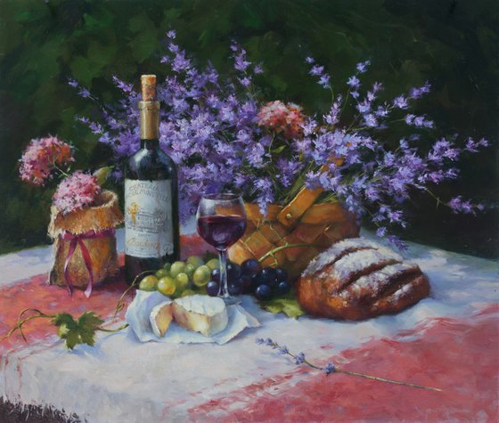 Still life with lavender