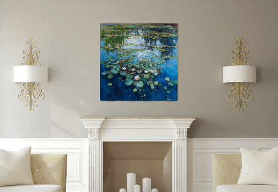 Water Lilies Oil painting by Anastasiia Valiulina | Artfinder