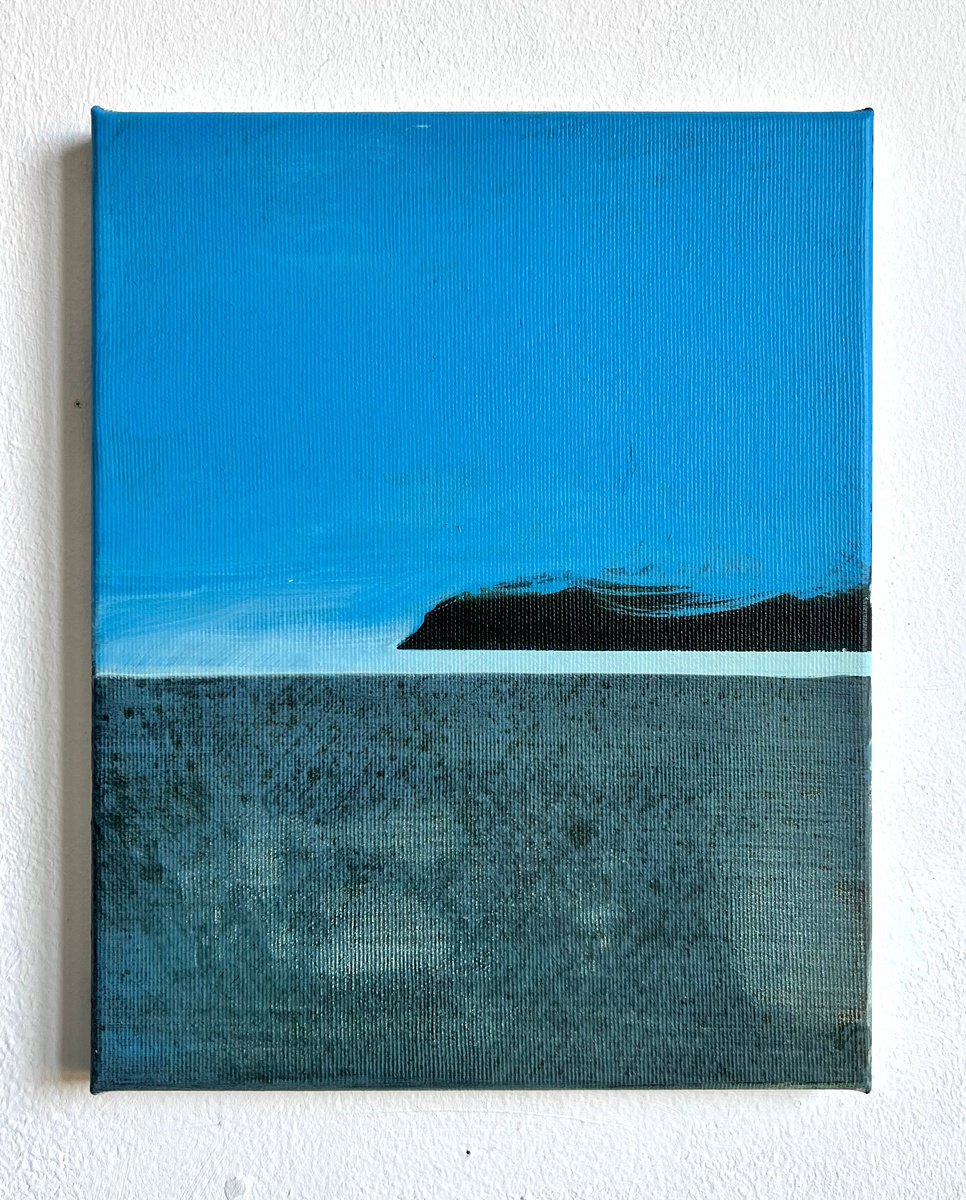 Organic Landscape Acrylic Painting By Katrin Roth, 9 X 12", Area 3, Original Artwork