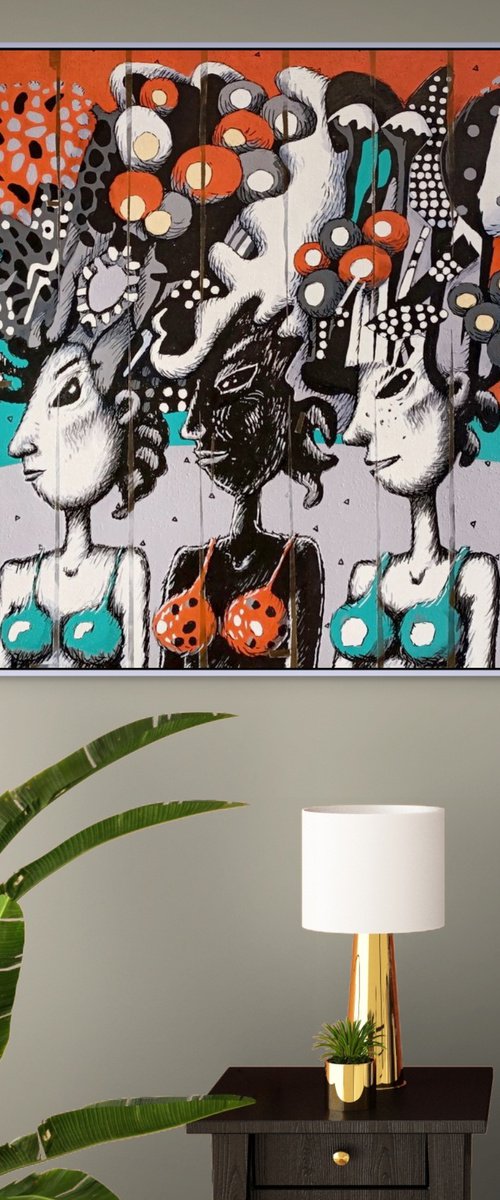 Three Girls from Ipanema by Evgen Semenyuk