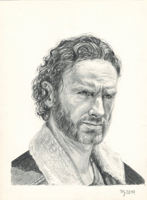 Portrait of Andrew Lincoln by Morgana Rey