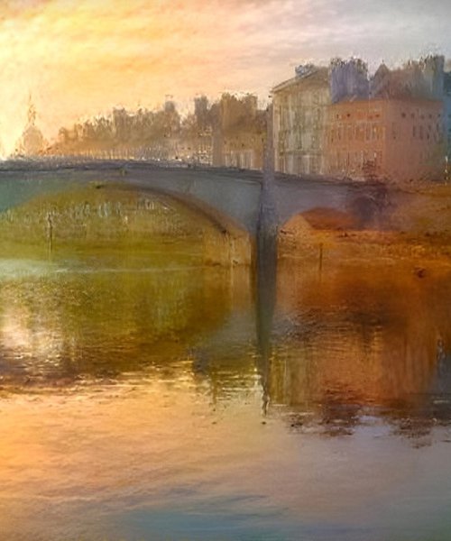 Panoramique au pont Saint-laurent by Danielle ARNAL