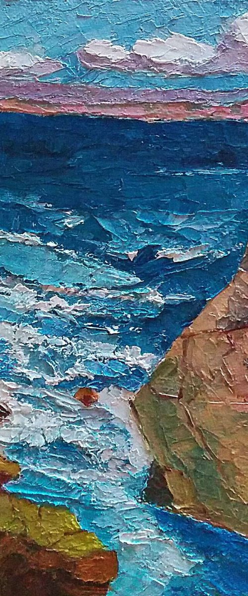 Seascape, "Ocean Blues", by Padmaja Madhu
