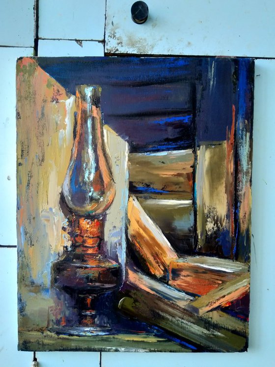 Still life(40x50cm, oil painting, ready to hang)