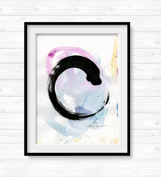 Enso Enlightenment 9 - Abstract Painting by Kathy Morton Stanion