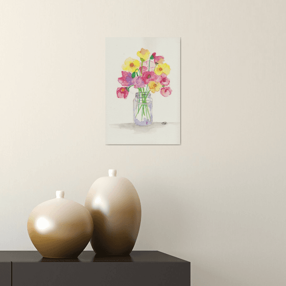 Poppy Flowers in Vase