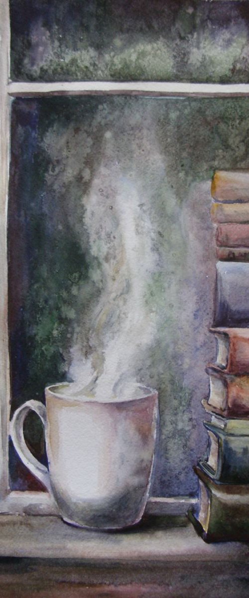 White cup by Liubov Ponomarova