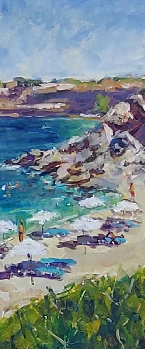 Sunny beach by Dimitris Voyiazoglou