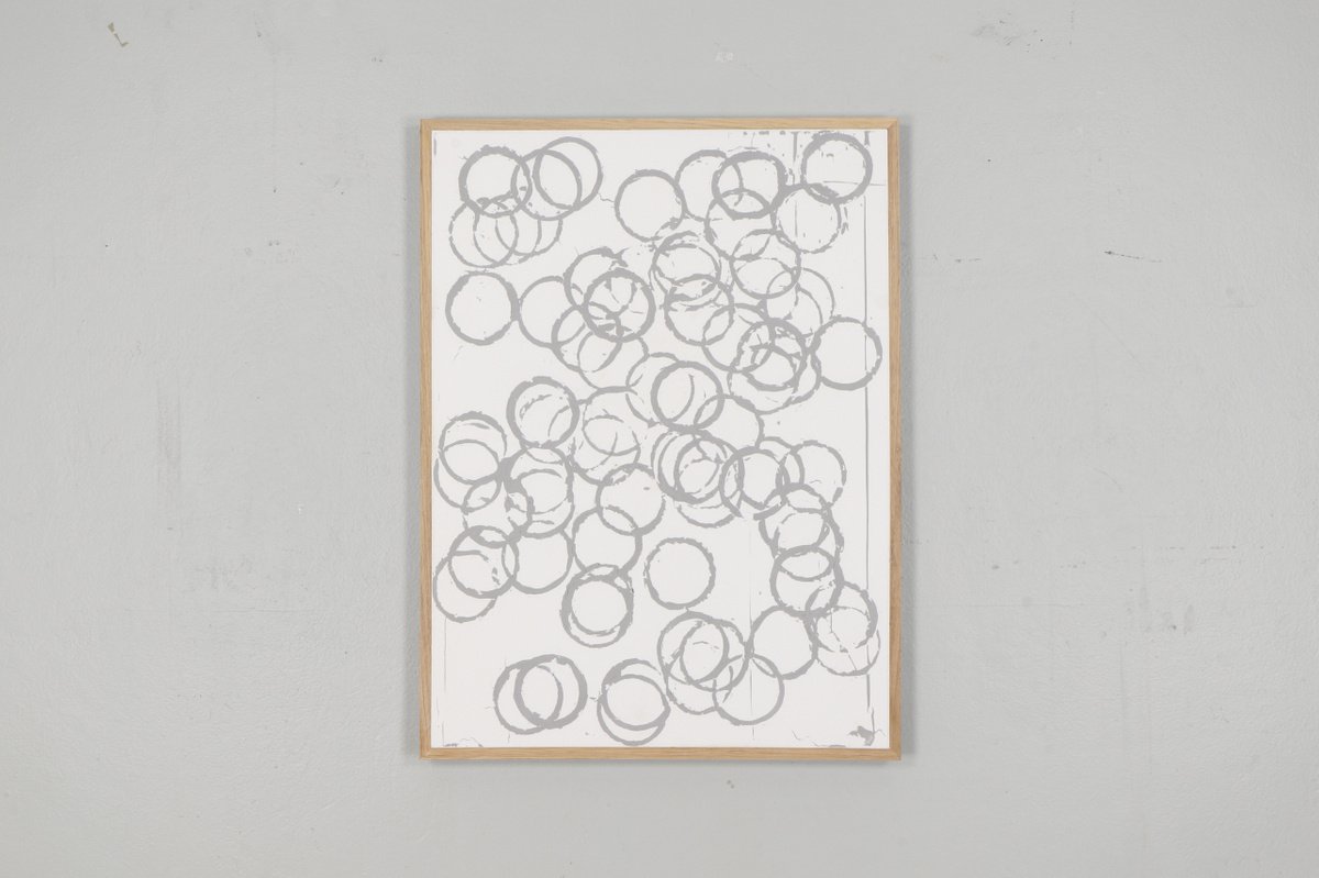 Abstract Painting By Johan Soderstrom, 25 X 33, #236 Paper Cups - India, Original Artwork