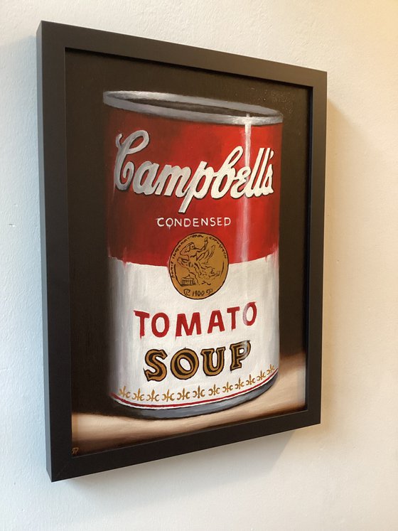 Soup can still life