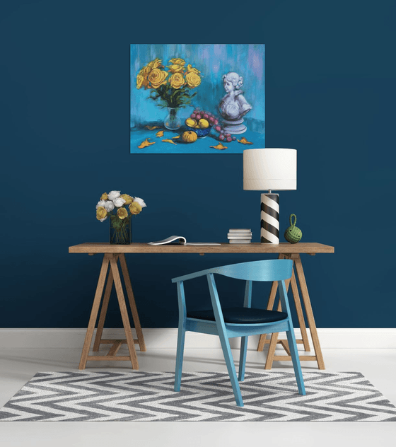 Still life in blue