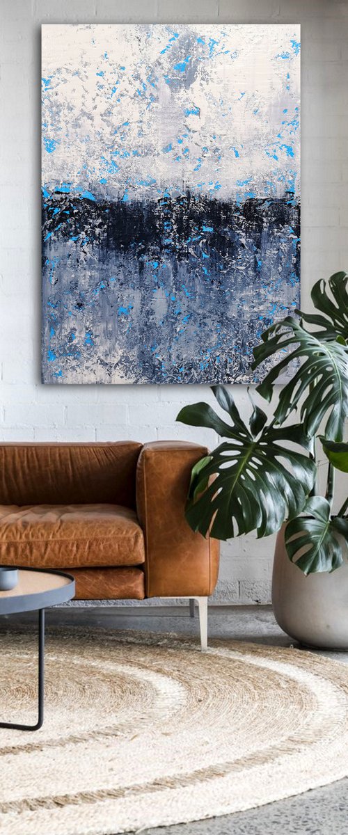 150x100cm. / abstract painting / Abstract 1273 by Alex Senchenko