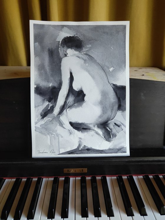 "Female nude model " by Olga Tsarkova