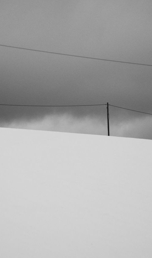 Power Lines in the Snow by Charles Brabin