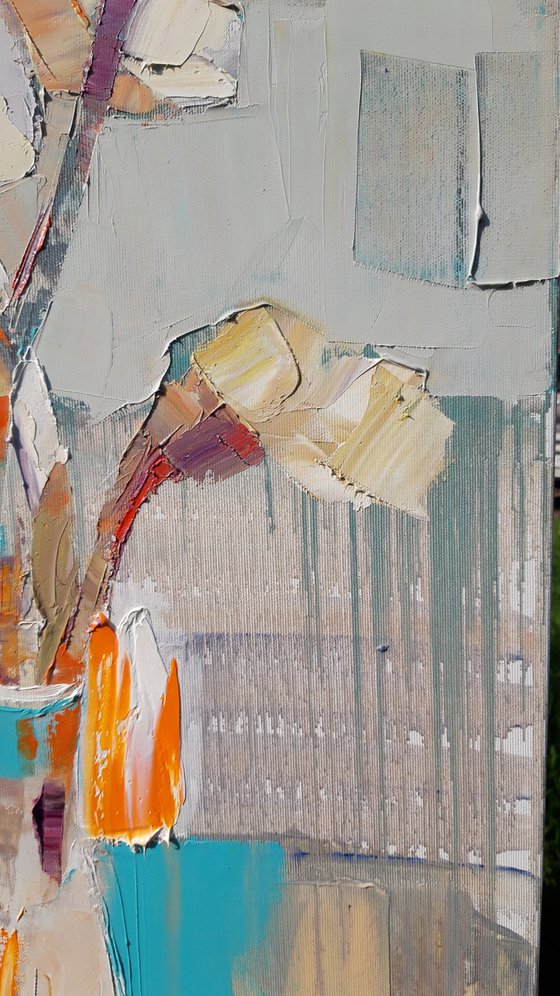 Bright irises. Morning.