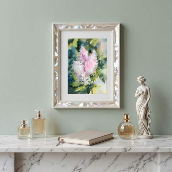 A branch of light lilac