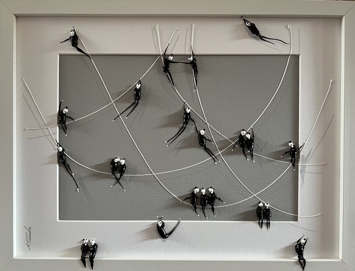 Abstract Portrait Acrylic Painting By Eka Peradze, 17 X 13, Freedom People Eka Peradze, Original Artwork