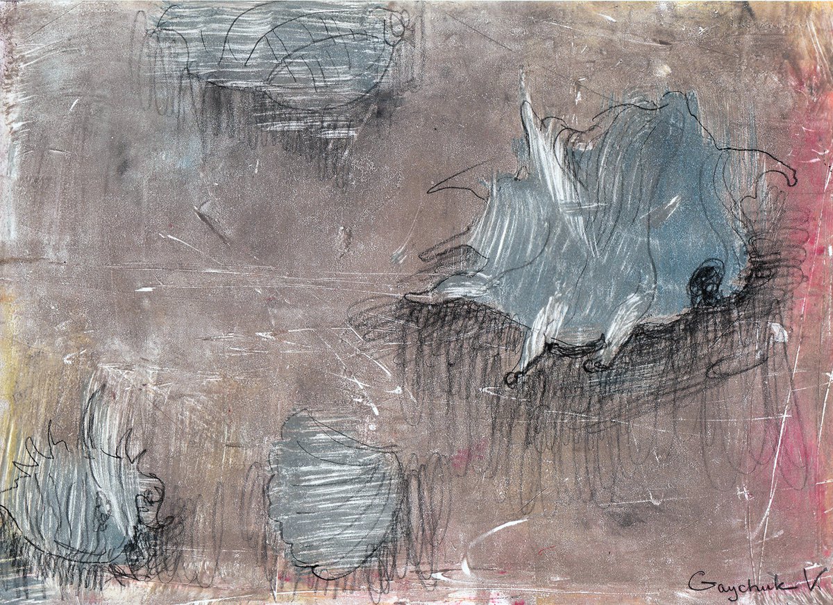 Memories. The shells murmured Monoprint: Valentina Gaychuk | Artfinder
