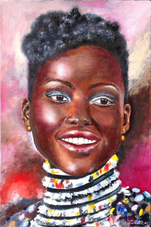 Dazzling beauty - african girl portrait by Liubov Samoilova