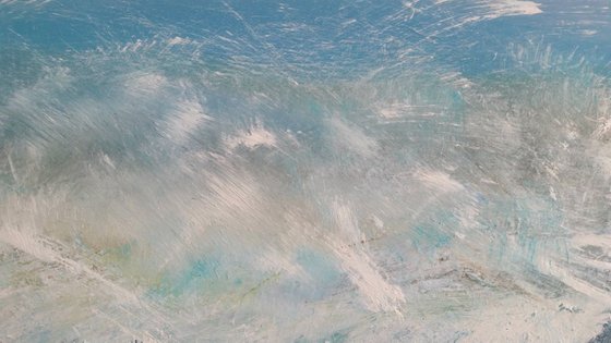 Wild Water 5 - surf, wave, seascape abstract, Modern Art Office Decor Home