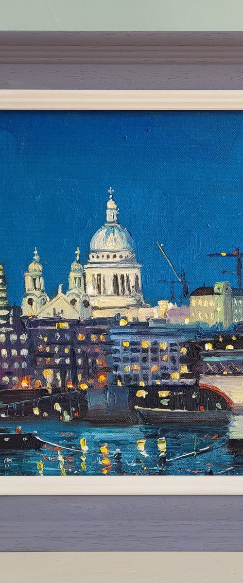 London St Paul Nocturne by Roberto Ponte