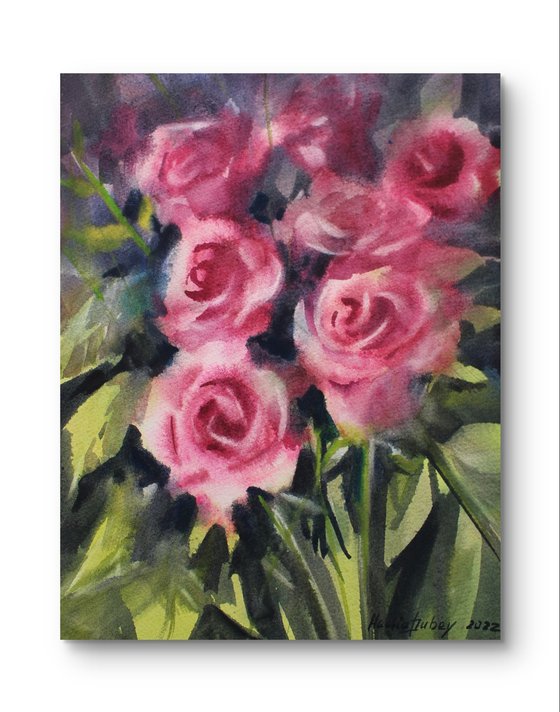 Roses. Original artwork .