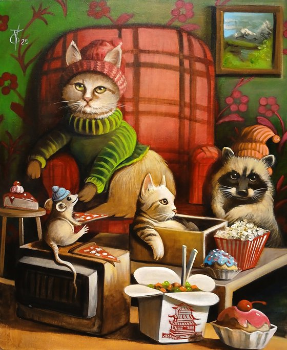 Holidays in the mountain cabin