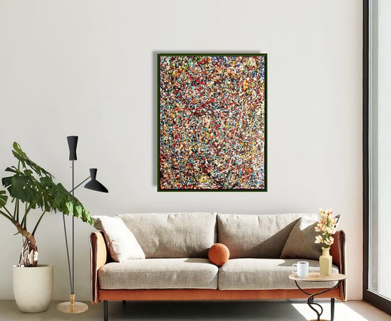 INTEGRATION, J. POLLOCK MODE, XL,  framed