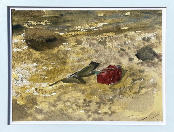 Withered Rose By The Sea
