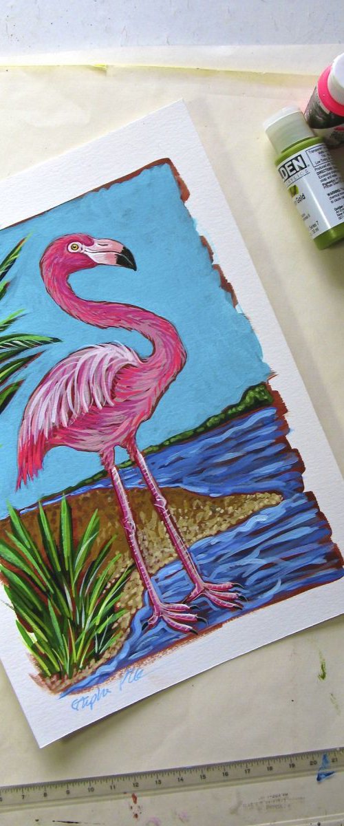 Pink Flamingo by Stephanie Przybylek