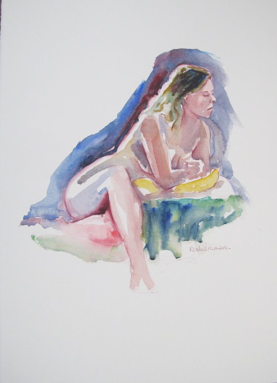 Seated female nude