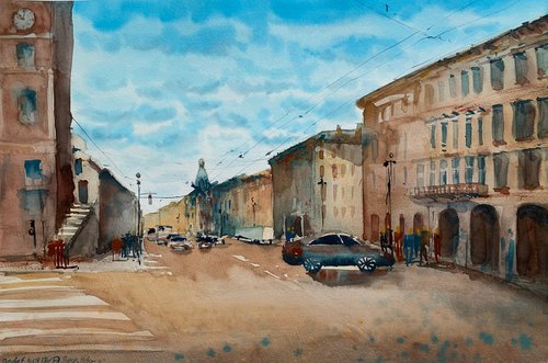 Nevsky Prospekt - big love. St. Petersburg. by Evgenia Panova