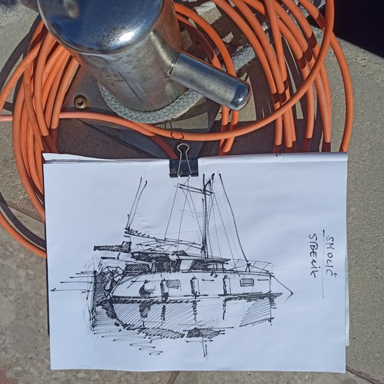Lagoon 450F Catamaran Original Liner Sketch