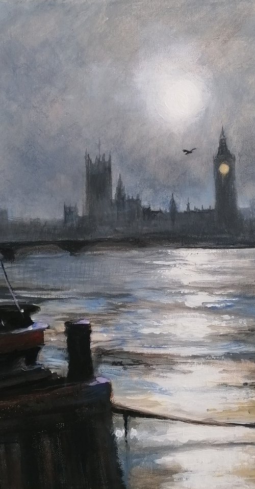Thames Nocturne, London by Alan Harris