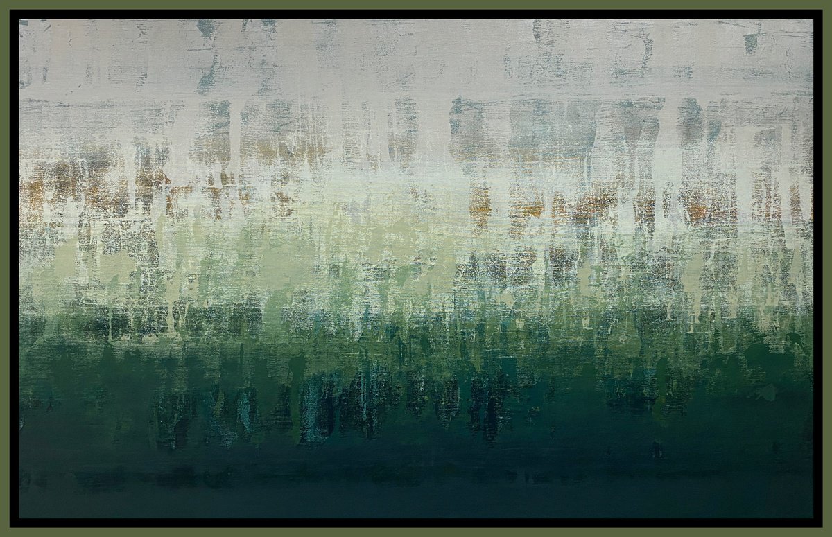 Organic Abstract Acrylic Painting By Athaang Art, 66 X 42, Spring Morning, Original Artwork