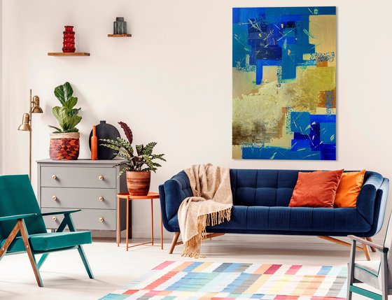 Blue and Gold Harmony