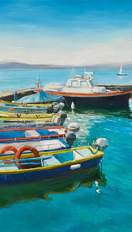 Italy Seascape by Ling Strube