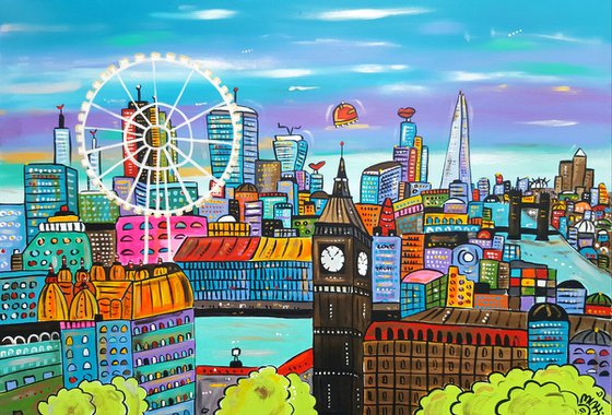 New Futuristic View of London in a parallel world..