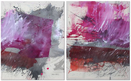 PINK DREAMSCAPE I&II (Diptych)