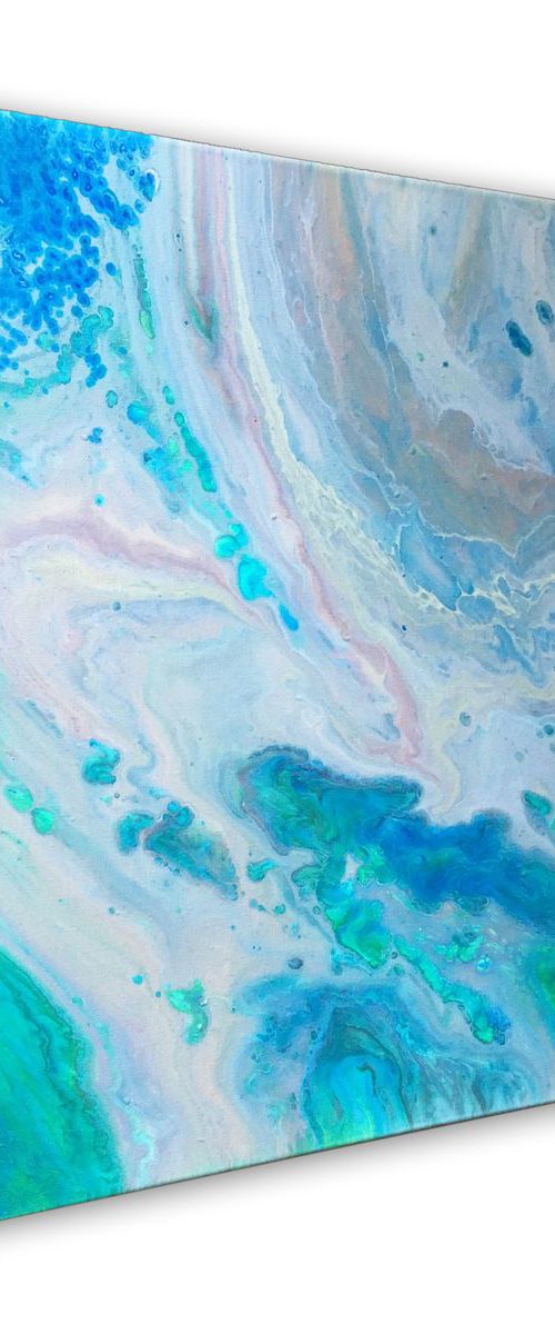 "Mix It Up" - Original Abstract PMS Fluid Acrylic Painting - 16 x 20 inches by Preston M. Smith (PMS)