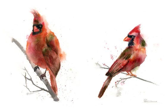 Cardinal Diptych