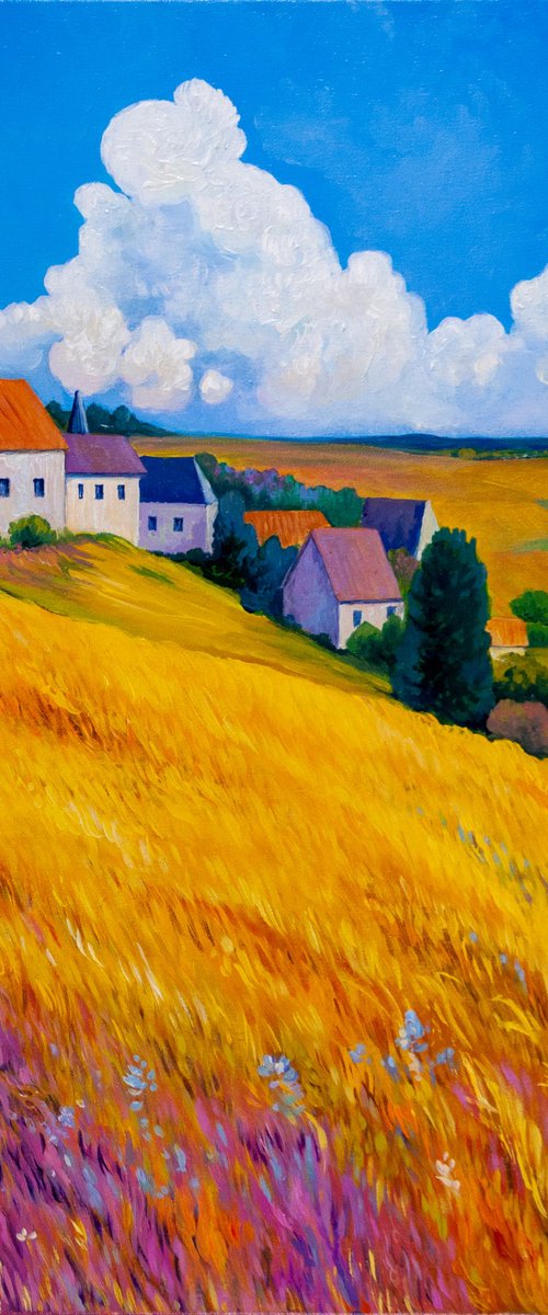 Golden Fields Near Brentwood by Suren Ter-Avakian