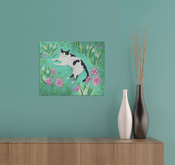 Cat in the Garden