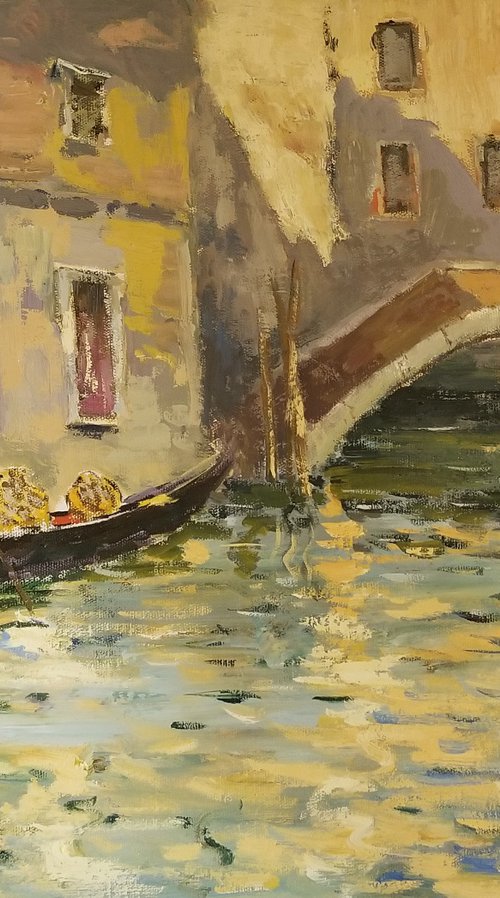 Venice Old Buildings at Canal – One of a Kind by Hrachya Hakobyan