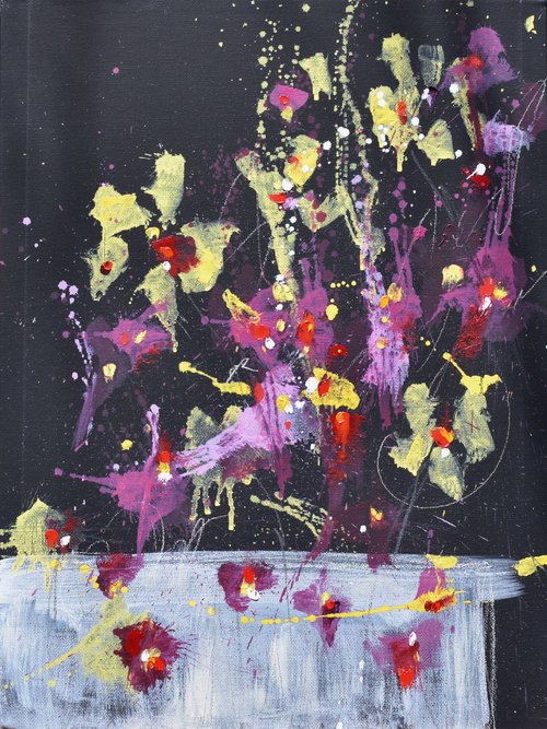 Fleurs de Vitalité (Flowers of Vitality) by Abstract Art by Cynthia Ligeros