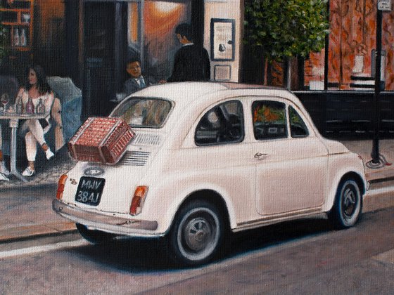 London. A cafe street scene by Vera Melnyk