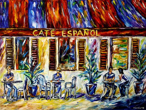 Cafe Espanol by Mirek Kuzniar