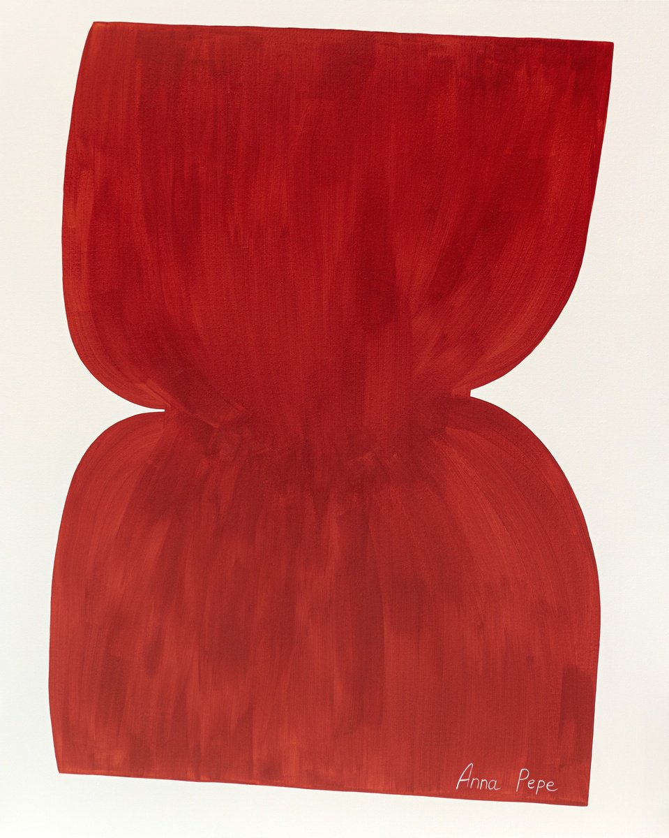 Geometric Abstract Acrylic Painting By Anna Pepe, 47 X 59, Forms 02, Original Artwork