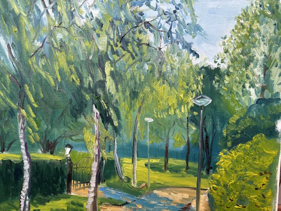 Sun-Dappled Path: Plein Air